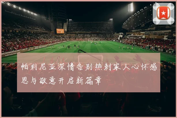 帕利尼亚深情告别热刺家人心怀感恩与敬意开启新篇章